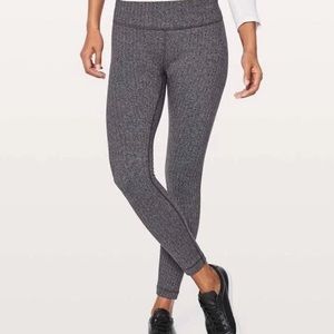 Lululemon Wunder Under Herringbone Leggings